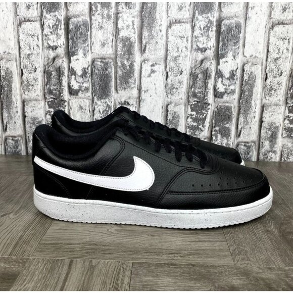 Nike Court Vision Low DH2987-001 Black White Men size 13 - Picture 1 of 9